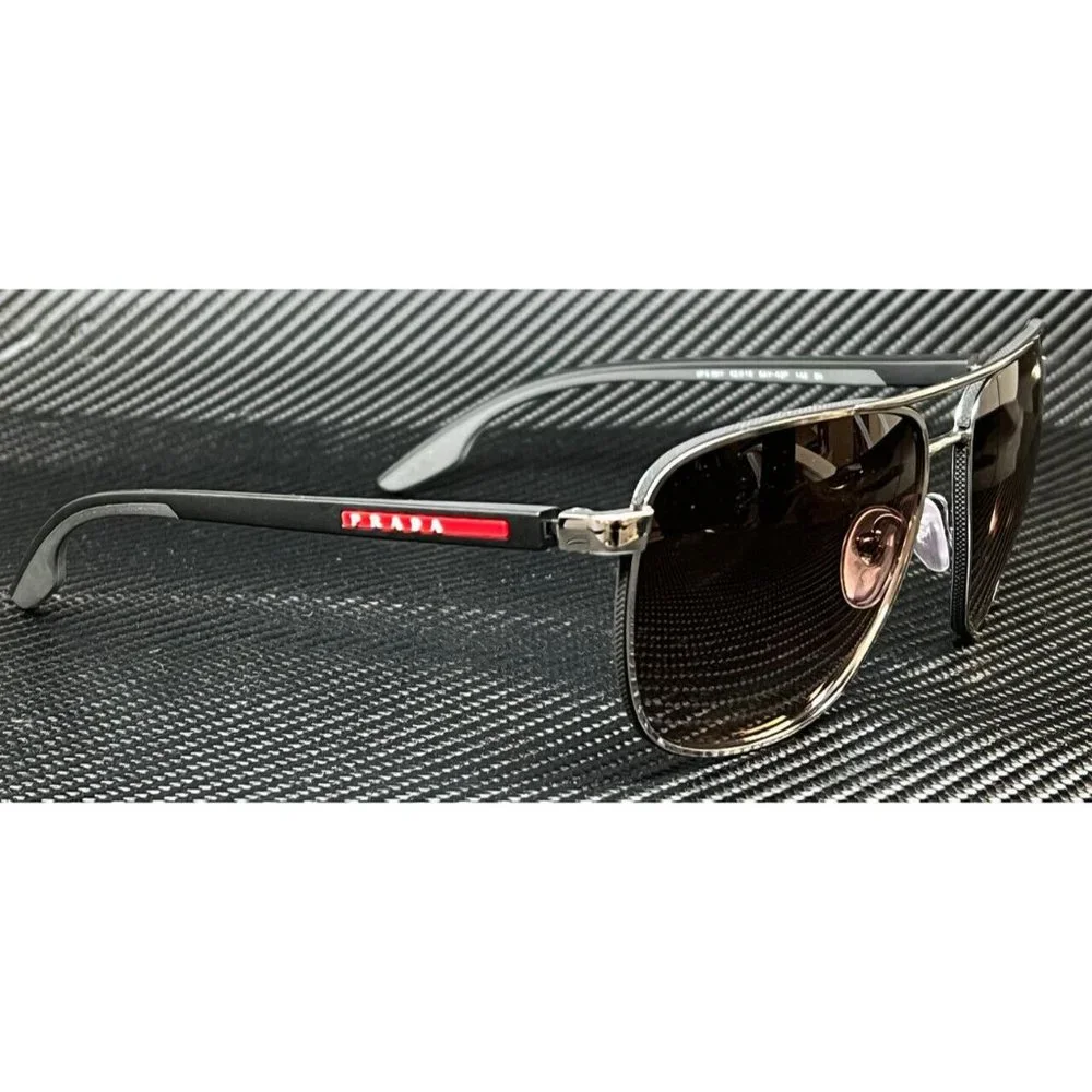 Prada Gunmetal Men's 62mm Sunglasses